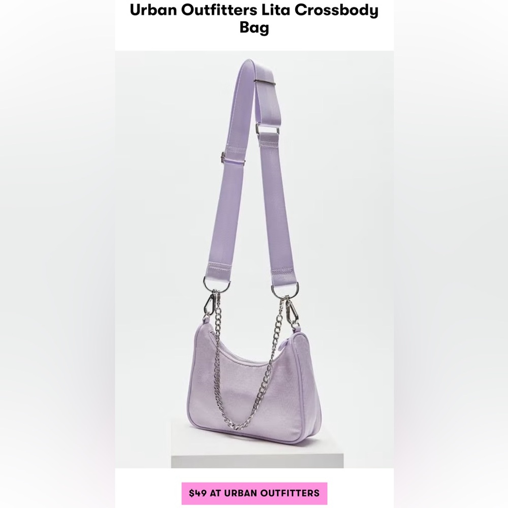Urban Outfitters Light Purple Lita Crossbody Bag